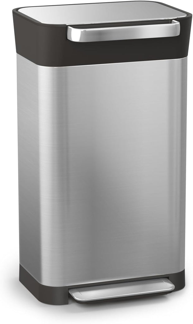 🗑30L Manual Compaction Trash Bin｜More Capacity, Less Hassle