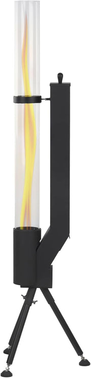 Glass Flame Tube Patio Fire Column