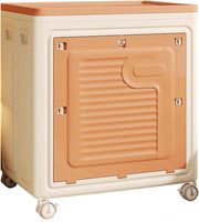 Compact Rolling Storage Rack - 360° Swivel Wheels and Dust Cover