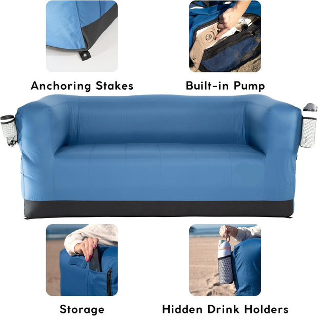 Inflatable Loveseat Sofa — Portable, Durable, and Perfect for Indoor & Outdoor Comfort