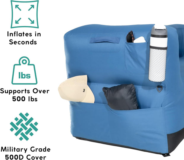 Inflatable Loveseat Sofa — Portable, Durable, and Perfect for Indoor & Outdoor Comfort