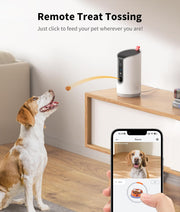 Interactive Pet Camera – Treat Tossing, Auto-Tracking & Two-Way Audio