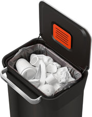🗑30L Manual Compaction Trash Bin｜More Capacity, Less Hassle