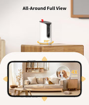 Interactive Pet Camera – Treat Tossing, Auto-Tracking & Two-Way Audio