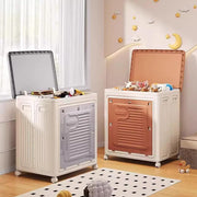 Compact Rolling Storage Rack - 360° Swivel Wheels and Dust Cover