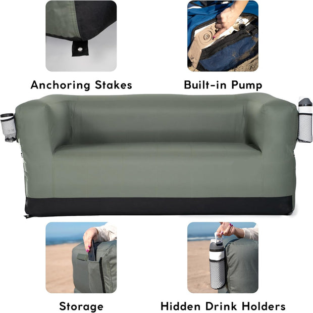 Inflatable Loveseat Sofa — Portable, Durable, and Perfect for Indoor & Outdoor Comfort