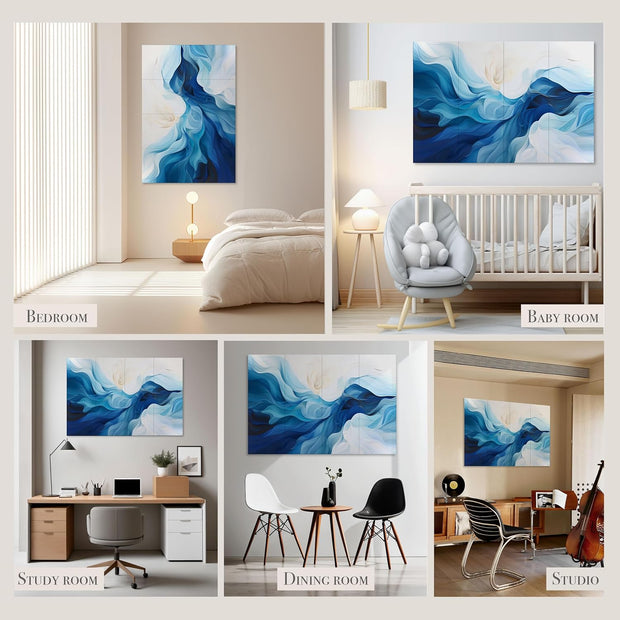 Acoustical Wall Panels, 6-Piece 23.62 X 23.62 Inches Art Acoustic Panels, Decorative Acoustic Panels, Acoustic Wall Panels, Sound Absorbing Wall Art, Arcadian Vortex
