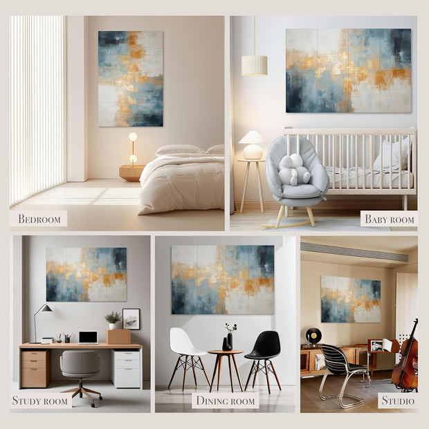 Acoustical Wall Panels, 6-Piece 23.62 X 23.62 Inches Art Acoustic Panels, Decorative Acoustic Panels, Acoustic Wall Panels, Sound Absorbing Wall Art, Arcadian Vortex