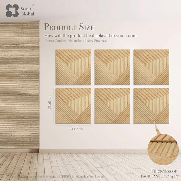 Acoustical Wall Panels, 6-Piece 23.62 X 23.62 Inches Art Acoustic Panels, Decorative Acoustic Panels, Acoustic Wall Panels, Sound Absorbing Wall Art, Arcadian Vortex