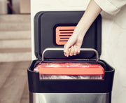 🗑30L Manual Compaction Trash Bin｜More Capacity, Less Hassle