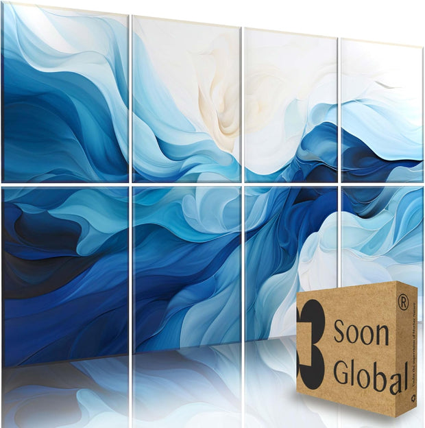 Acoustical Wall Panels, 6-Piece 23.62 X 23.62 Inches Art Acoustic Panels, Decorative Acoustic Panels, Acoustic Wall Panels, Sound Absorbing Wall Art, Arcadian Vortex