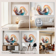 Acoustical Wall Panels, 6-Piece 23.62 X 23.62 Inches Art Acoustic Panels, Decorative Acoustic Panels, Acoustic Wall Panels, Sound Absorbing Wall Art, Arcadian Vortex