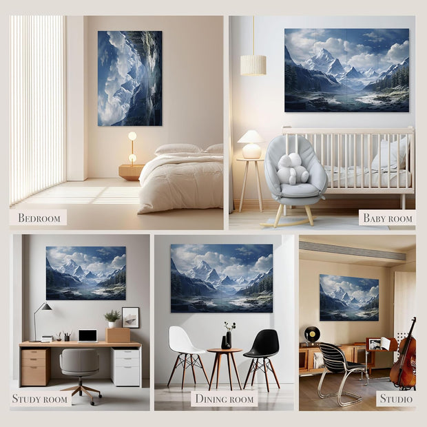 Acoustical Wall Panels, 6-Piece 23.62 X 23.62 Inches Art Acoustic Panels, Decorative Acoustic Panels, Acoustic Wall Panels, Sound Absorbing Wall Art, Arcadian Vortex