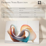 Acoustical Wall Panels, 6-Piece 23.62 X 23.62 Inches Art Acoustic Panels, Decorative Acoustic Panels, Acoustic Wall Panels, Sound Absorbing Wall Art, Arcadian Vortex