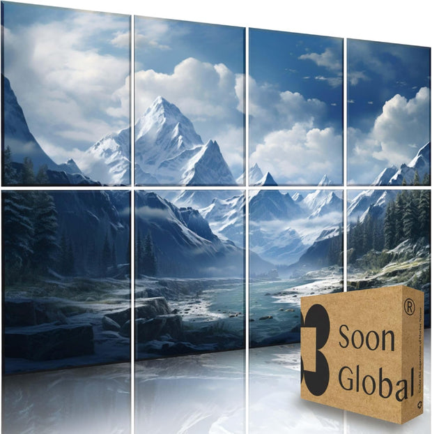 Acoustical Wall Panels, 6-Piece 23.62 X 23.62 Inches Art Acoustic Panels, Decorative Acoustic Panels, Acoustic Wall Panels, Sound Absorbing Wall Art, Arcadian Vortex