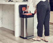 🗑30L Manual Compaction Trash Bin｜More Capacity, Less Hassle
