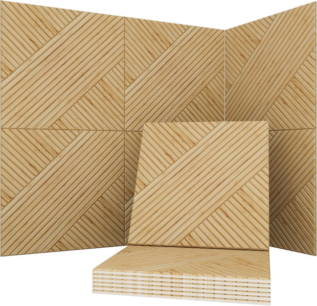 Acoustical Wall Panels, 6-Piece 23.62 X 23.62 Inches Art Acoustic Panels, Decorative Acoustic Panels, Acoustic Wall Panels, Sound Absorbing Wall Art, Arcadian Vortex