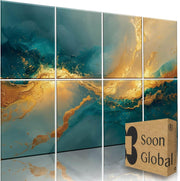 Acoustical Wall Panels, 6-Piece 23.62 X 23.62 Inches Art Acoustic Panels, Decorative Acoustic Panels, Acoustic Wall Panels, Sound Absorbing Wall Art, Arcadian Vortex
