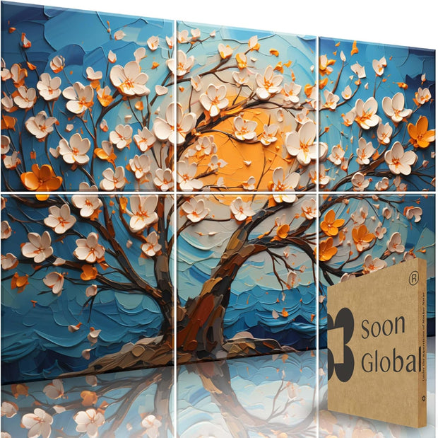 Acoustical Wall Panels, 6-Piece 23.62 X 23.62 Inches Art Acoustic Panels, Decorative Acoustic Panels, Acoustic Wall Panels, Sound Absorbing Wall Art, Arcadian Vortex
