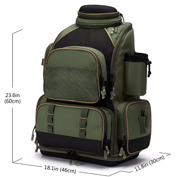 All-Purpose Fishing Bag - Spacious + Rain Cover