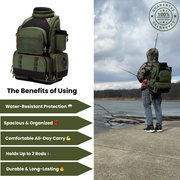 All-Purpose Fishing Bag - Spacious + Rain Cover