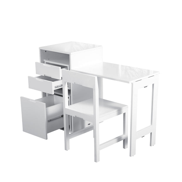 Folding Work Desk - All-in-One Storage