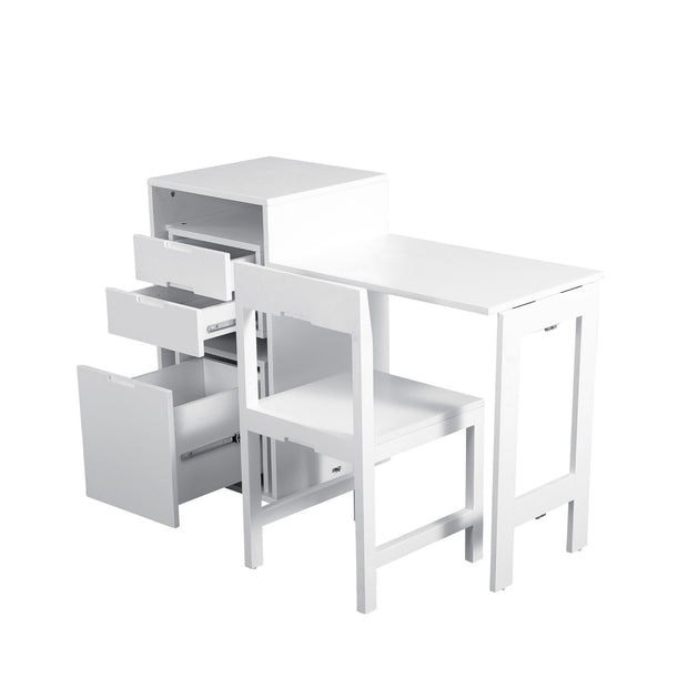 Folding Work Desk - All-in-One Storage