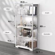 LED Display Cabinet with Motion Sensor and Glass Door