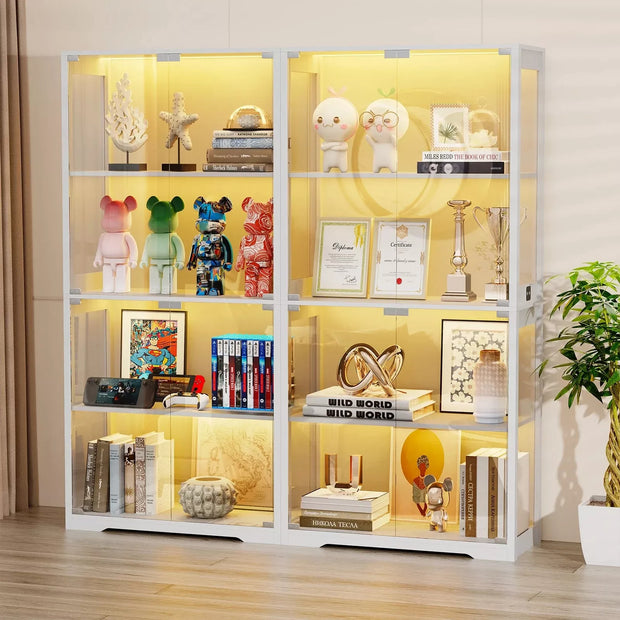 LED Display Cabinet with Motion Sensor and Glass Door