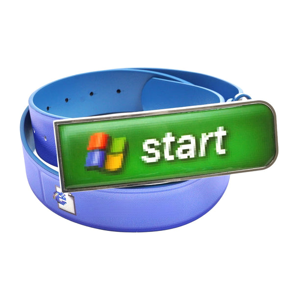 Pixel "Start" Metal Buckle Belt